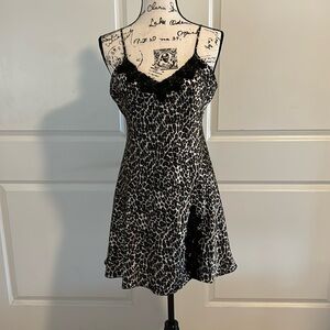 Leopard print lace lingerie